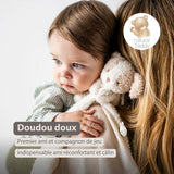 Nattou doudou bébé chien beige 856416