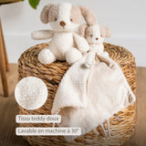 Nattou doudou bébé chien beige 856416