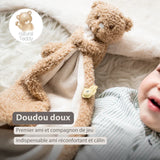 Nattou doudou bébé ours beige 856423