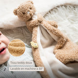 Nattou doudou bébé ours beige 856423