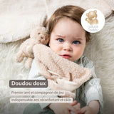 Nattou doudou bébé lapin beige 856430