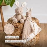 Nattou doudou bébé lapin beige 856430