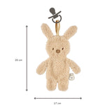 Nattou doudou attache-sucette lapin Teddy beige 856447