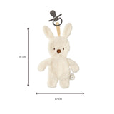 Nattou doudou attache-sucette lapin Teddy écru 856454