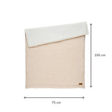 Nattou couverture bébé double face 75x100cm écru Teddy 856546