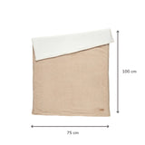 Nattou couverture bébé double face 75x100cm beige Teddy 856553