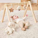 Nattou arche en bois avec jouets en teddy 856584