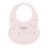 Nattou bavoir en silicone rose 873031