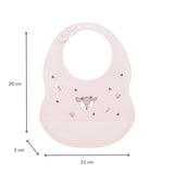 Nattou bavoir en silicone rose 873031
