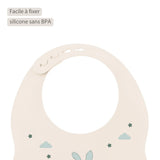 Nattou bavoir en silicone sable 873048
