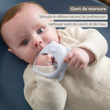 Nattou moufle de dentition silicone bleu 873147