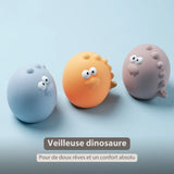 Nattou veilleuse bébé Dino 12 cm rose 873154