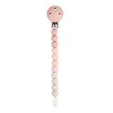 Nattou attache-sucette silicone dégradé rose 873185