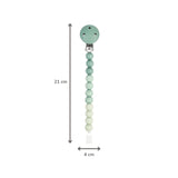 Nattou attache-sucette silicone dégradé vert 873192