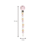 Nattou attache-sucette silicone multi rose 873208