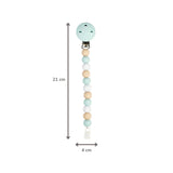 Nattou attache-sucette silicone multi vert 873215