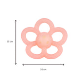 Nattou hochet en silicone fleur 10 cm rose 873239