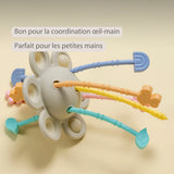 Nattou jouet montessori pour bébé en silicone 20cm multicolore 873253