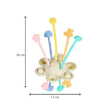 Nattou jouet montessori pour bébé en silicone 20cm multicolore 873253