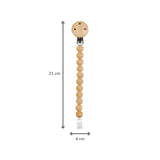 Nattou attache sucette en silicone effet bois 873475