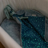 Nattou doudou couverture 50x50cm "Glow in the dark" vert de gris 874038