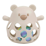 Nattou hochet avec balle ours silicone 13,5 cm argile 874342