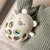 Nattou hochet avec balle ours silicone 13,5 cm argile 874342