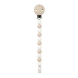 Nattou attache-sucette silicone argile/blanc 874434