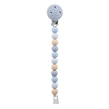 Nattou attache-sucette silicone bleu ciel/beige 874465