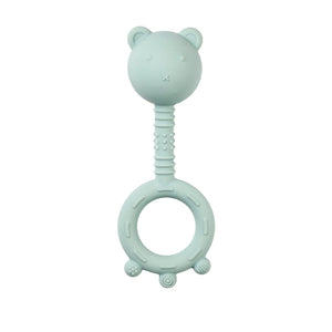 Nattou hochet ours silicone vert d'eau 874472