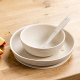 Nattou set repas silicone 3 pièces argile 874496
