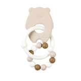 Nattou anneau de dentition ours silicone 13 cm argile  874540