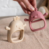 Nattou moufle de dentition silicone 11,5 cm vieux rose 874588