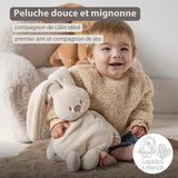 Nattou Lapidou peluche douce lapin sable 874618