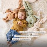 Nattou Lapidou peluche douce lapin beige chaud 874625
