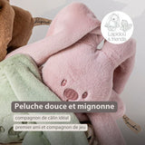 Nattou Lapidou peluche douce lapin rose poudré 874649
