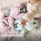Nattou Lapidou peluche douce lapin rose poudré 874649