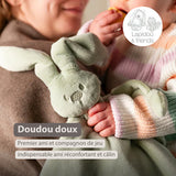 Nattou Lapidou maxi doudou doux vert tilleul 874793