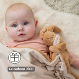 Nattou doudou couverture Lapidou doux beige chaud 874861