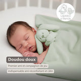 Nattou doudou couverture Lapidou doux vert tilleul 874878