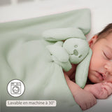Nattou doudou couverture Lapidou doux vert tilleul 874878