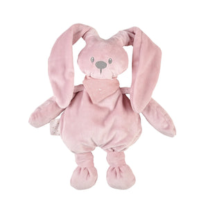 Nattou peluche Lapidou vieux rose avec bandana imprimé 875684