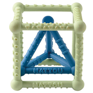 Nattou Cube silicone vert/bleu 876452