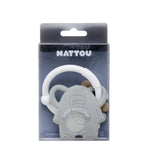 Nattou Anneau de dentition silicone éléphant billes gris 877633