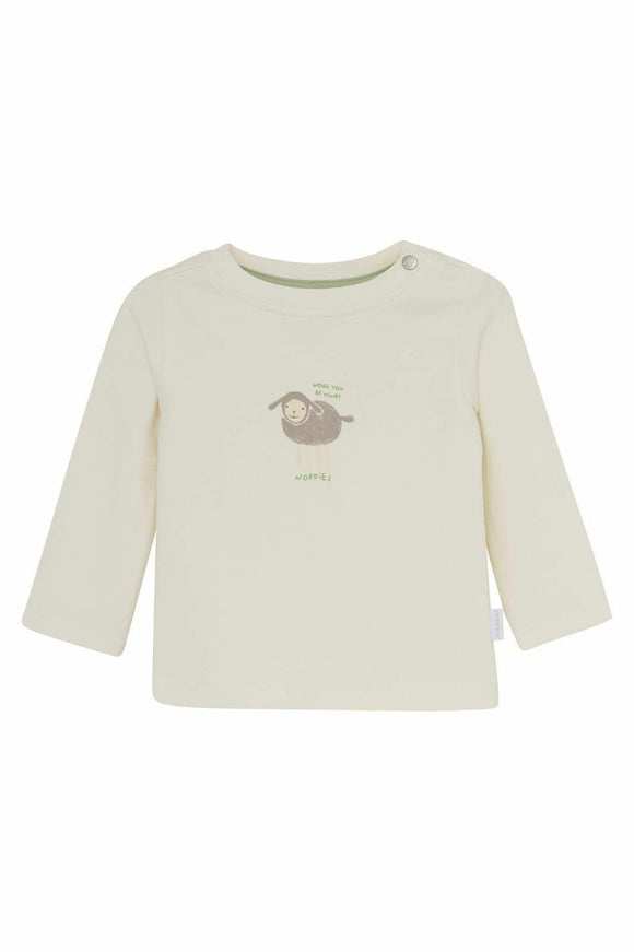 Noppies t-shirt manches longues Sjeba Egret blanc 5460010