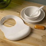Nattou set repas silicone avec bavoir 4 pièces argile/étoiles 874519