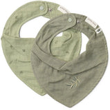 Little Dutch bavoir bandana mousseline pure sage print (lot de 2) TE50115039