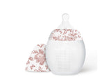 Elhée biberon 0m+ anti-colique 240ml tartine et Chocolat "Toile de Jouy" terracotta