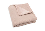 Jollein couverture 75x100cm Basic knit wild rose/fleece 517-511-67068
