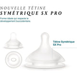 Suavinex lot de 2 tétines 3m+ symétriques SX pro débit moyen 307387